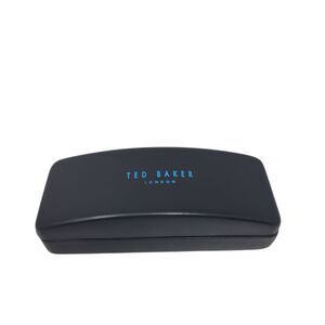 Ted Baker London Unisex Black Leather Sunglasses Eyeglass Clam-Shell Case ONLY